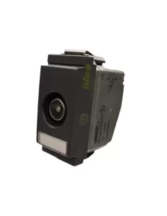 Vimar 17066.10 Idea Narrow-Modul TV-Rd-Sat-Pass-Through-Buchse 10 dB männlich grau, nur kompatibel mit 2-Modul-Halterungen